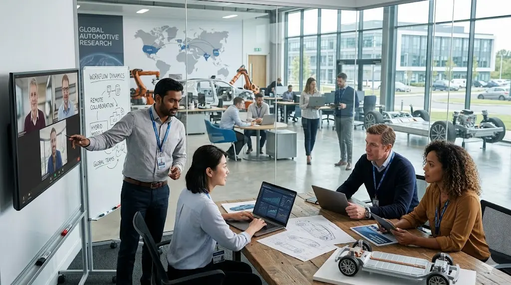 Global Research on Hybrid Workplaces in the Automotive Industry