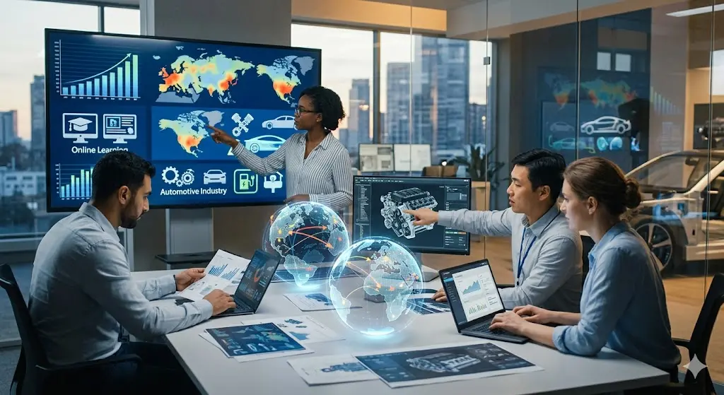 Global Research on Online Education in the Automotive Industry