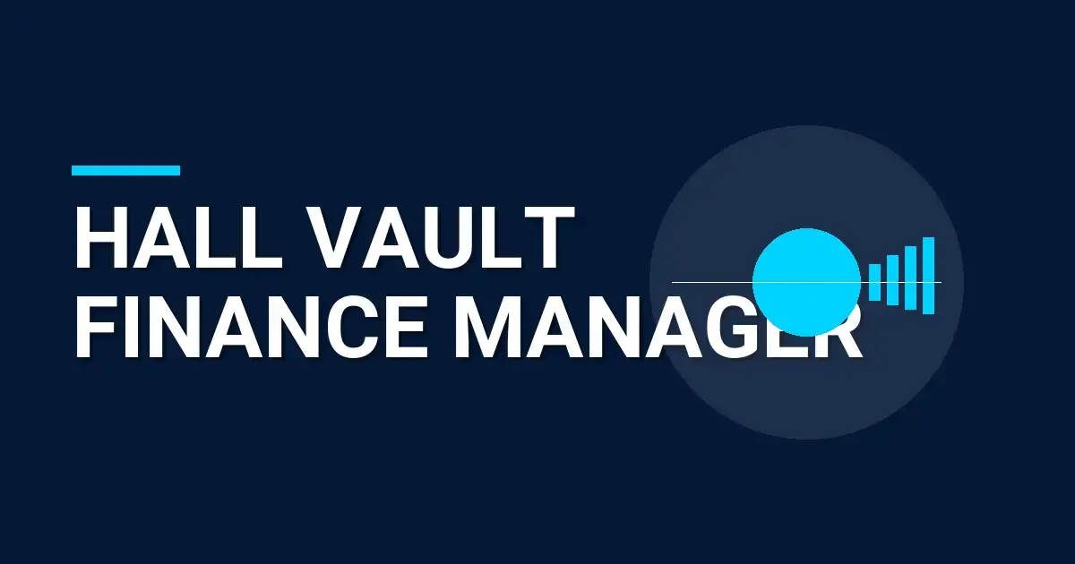 Hall Vault Finance Manager