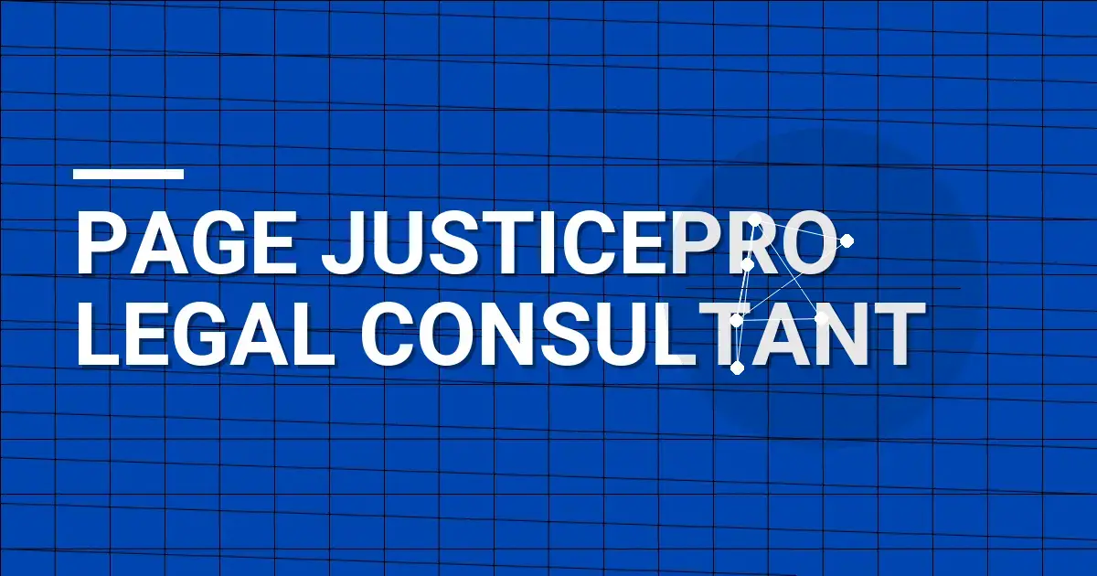 Page JusticePro Legal Consultant