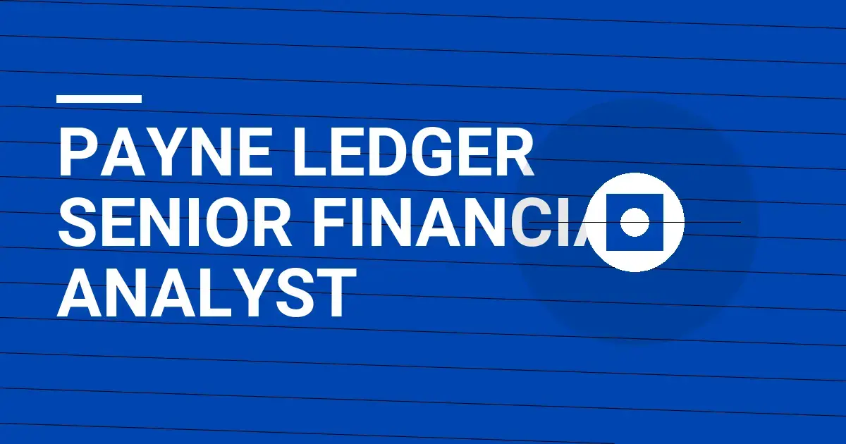 Payne Ledger Senior Financial Analyst