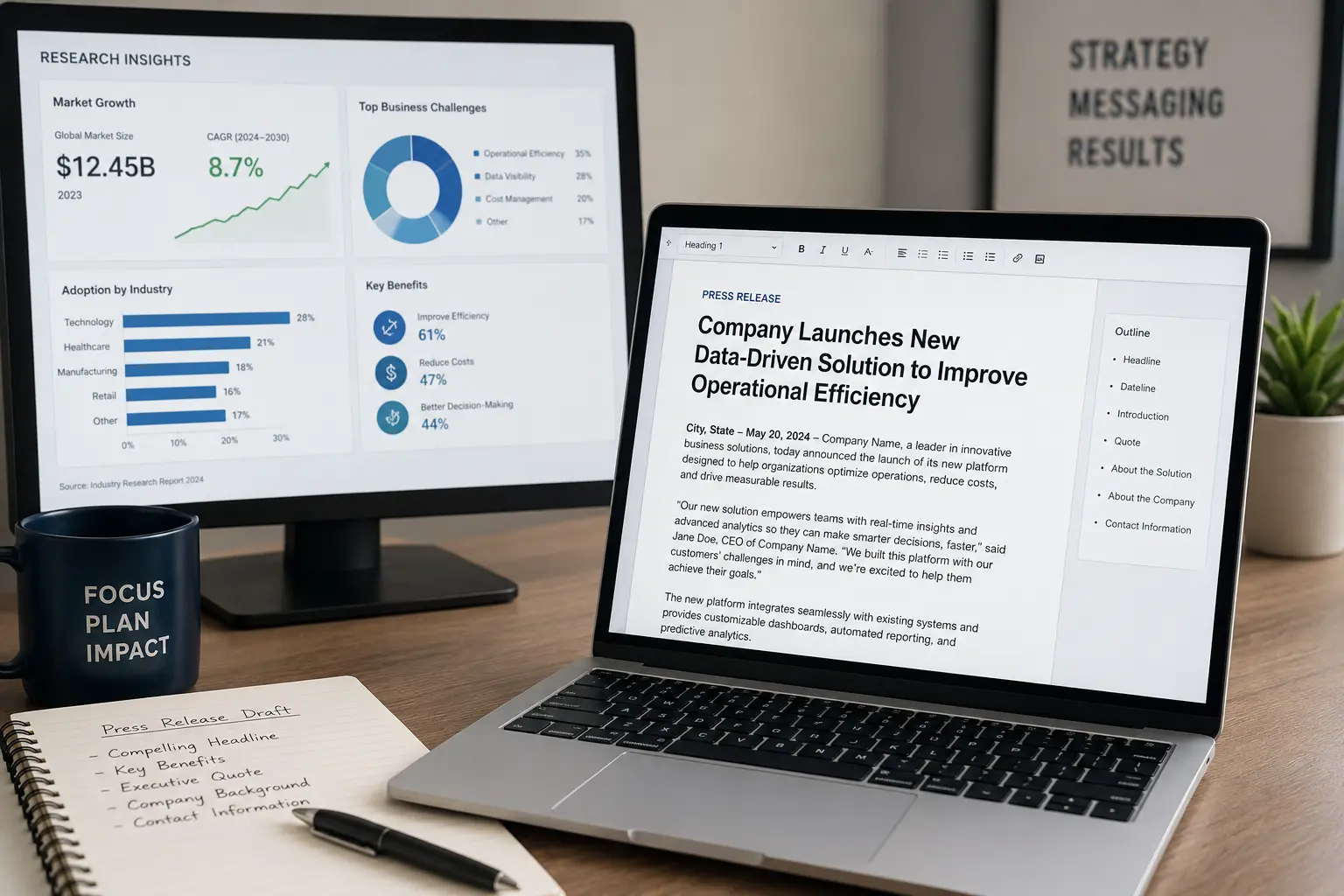 Research Study Press Release: How to Turn Data Into Headlines