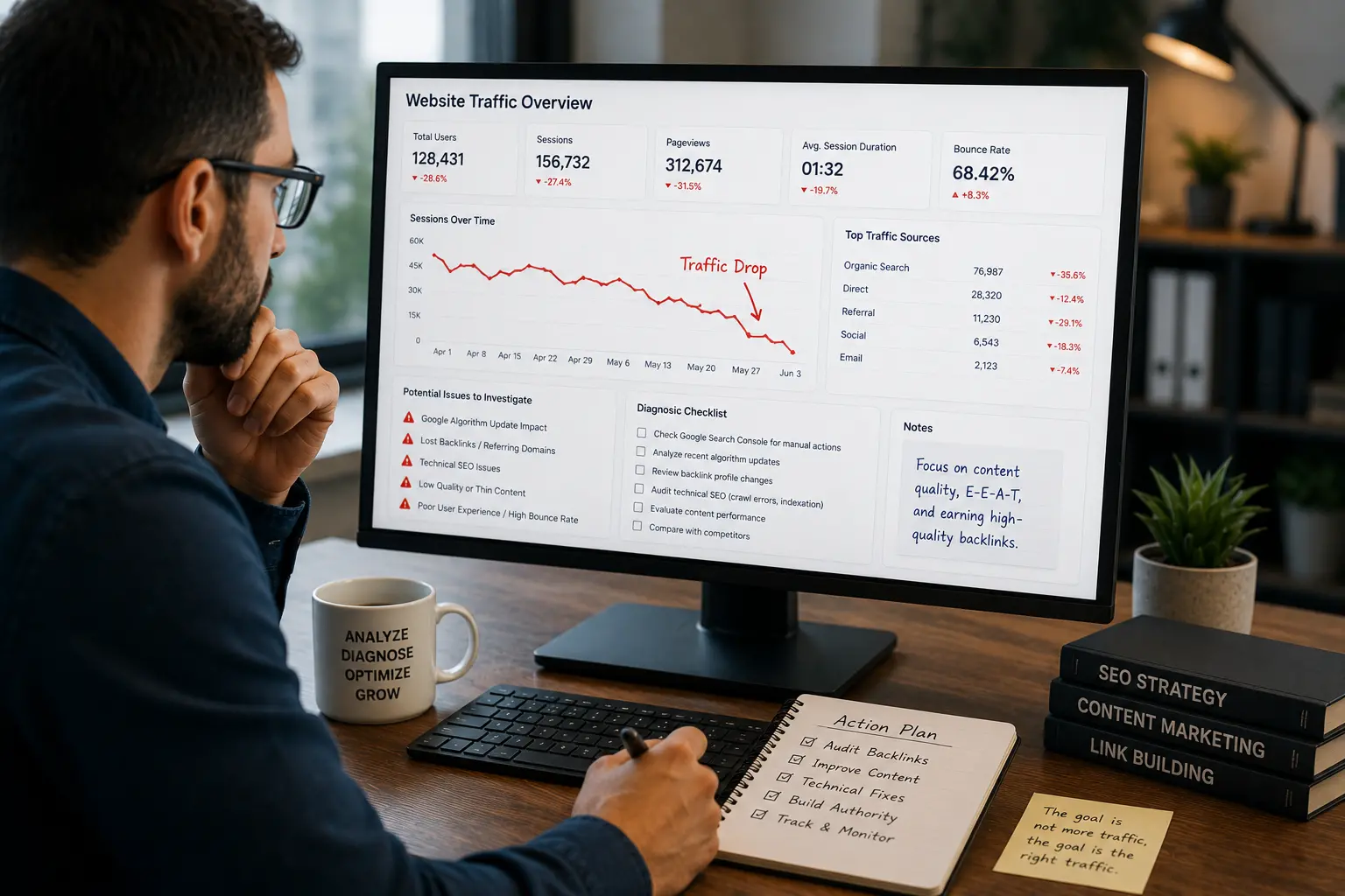 Why Your Website Traffic Dropped and How to Diagnose It